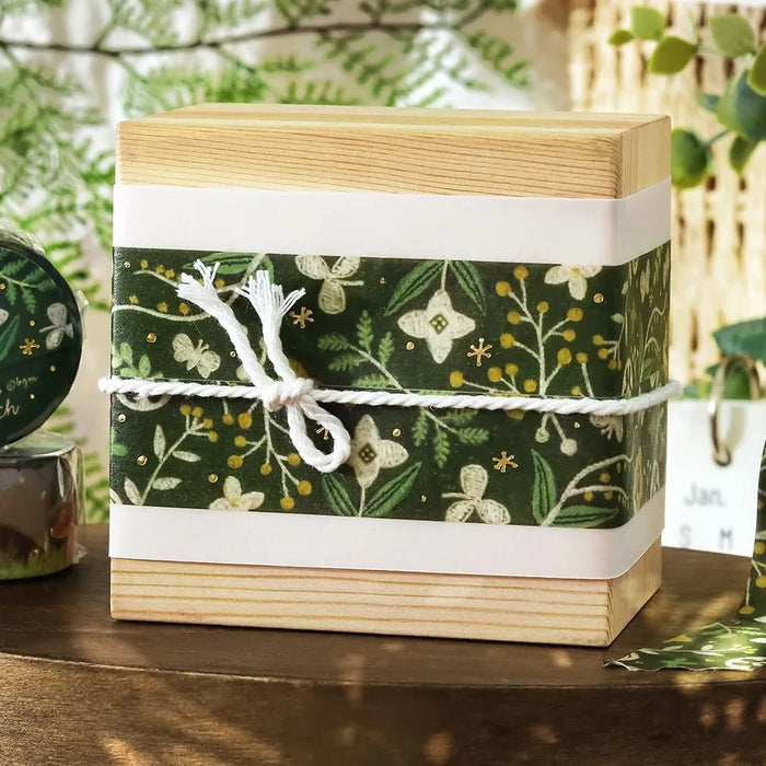 BGM 'Pieni Stitch' Foil Washi Tape - Tiny Flowers & Grasses
