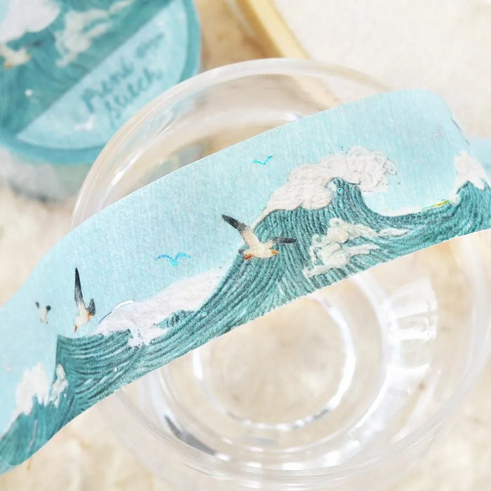 BGM 'Pieni Stitch' Foil Washi Tape - Small Sea