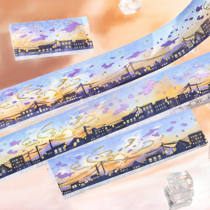 BGM 'Sky Picture Book' Foil Washi Tape - Sunset