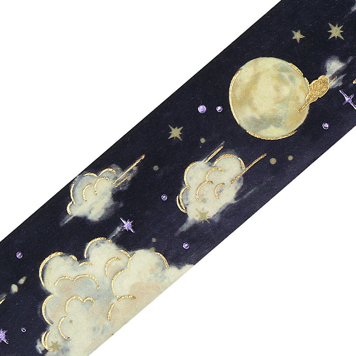BGM 'Sky Picture Book' Foil Washi Tape - Moonlit Night