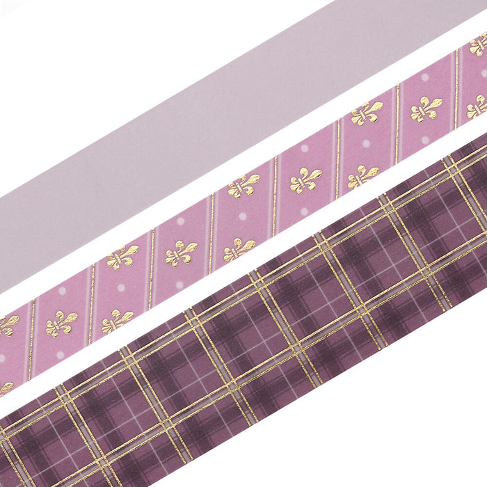 BGM 'School Colours' Washi Tape Set - Mauve Pink