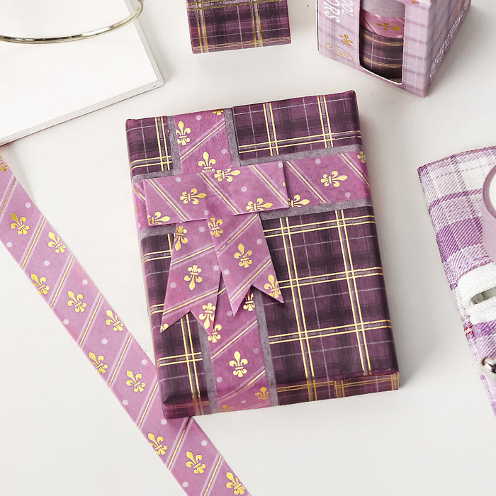 BGM 'School Colours' Washi Tape Set - Mauve Pink
