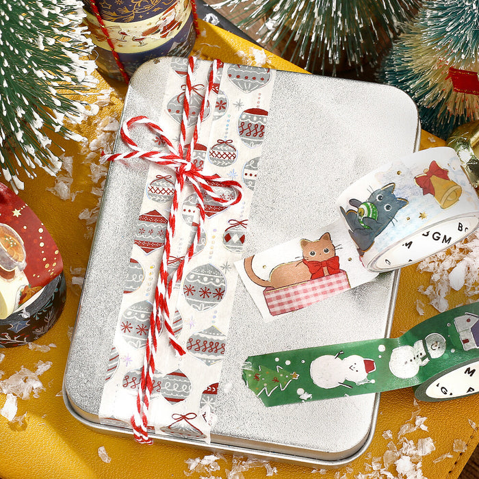 BGM Christmas Foil Washi Tape - Scandinavian Ornaments
