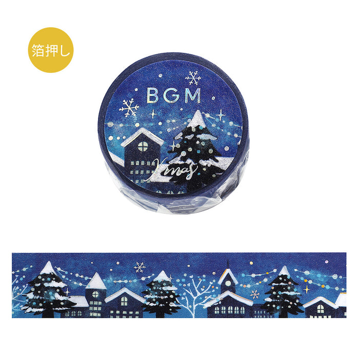 BGM Christmas Foil Washi Tape - Twinkling Night
