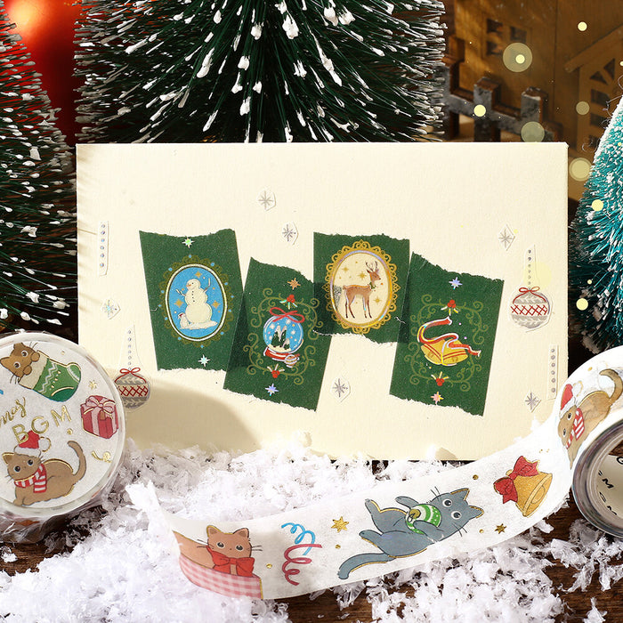 BGM Christmas Foil Washi Tape - Brooch