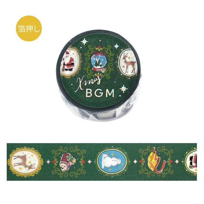 BGM Christmas Foil Washi Tape - Brooch