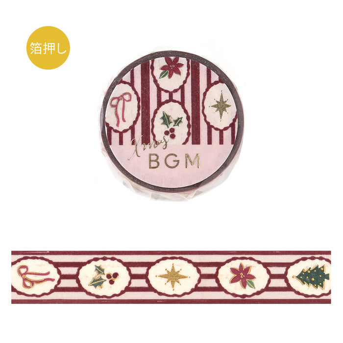 BGM Christmas Washi Tape - Holiday Pattern