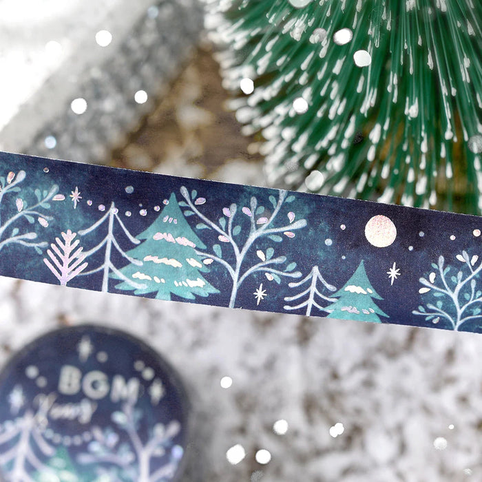 BGM Christmas Washi Tape - Moonlit Forest