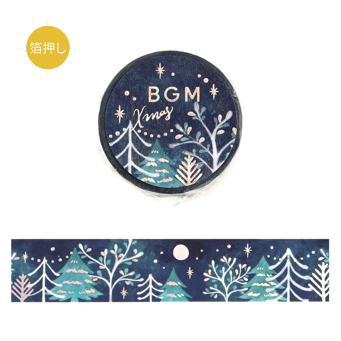 BGM Christmas Washi Tape - Moonlit Forest