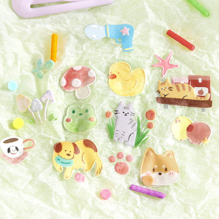 BGM 'Icing' Series Embossed Stickers - Animals