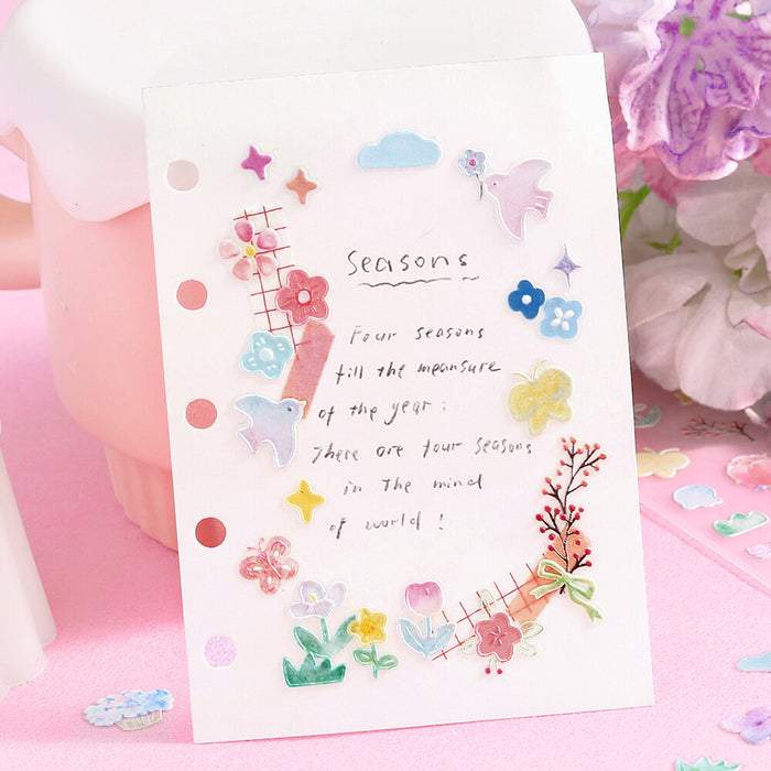 BGM 'Icing' Series Embossed Stickers - Bloom