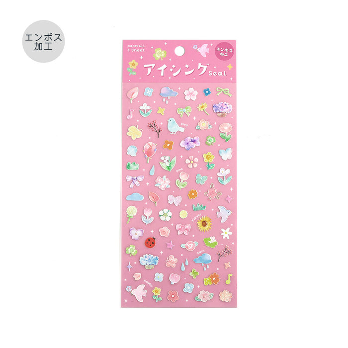 BGM 'Icing' Series Embossed Stickers - Bloom