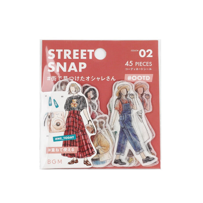 BGM 'Me Today' Coordinate Flake Stickers - Street Snapshot
