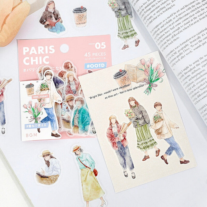 BGM 'Me Today' Coordinate Flake Stickers - Paris Chic