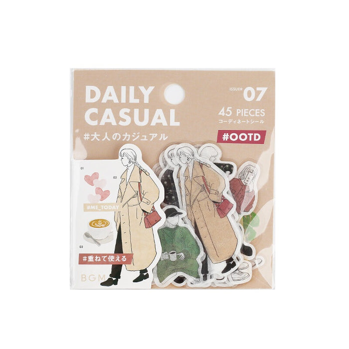 BGM 'Me Today' Coordinate Flake Stickers - Casual