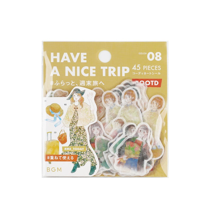 BGM 'Me Today' Coordinate Flake Stickers - Weekend Trip