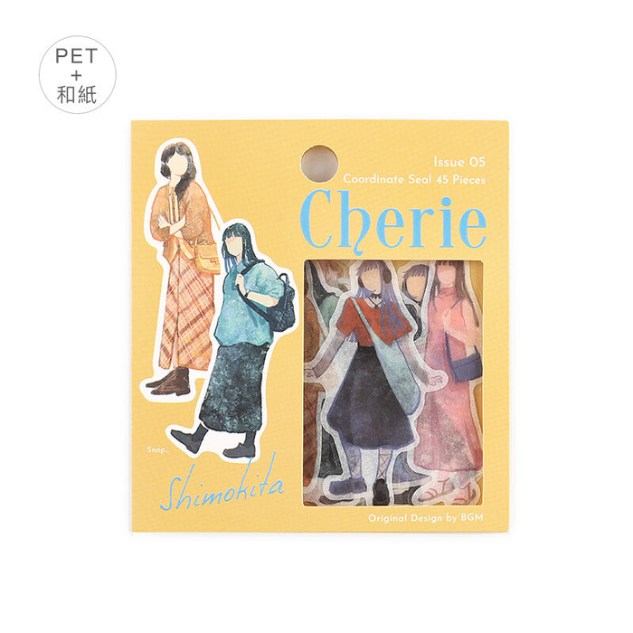 BGM 'Cherie' Coordinate Flake Stickers - Shimokitazawa