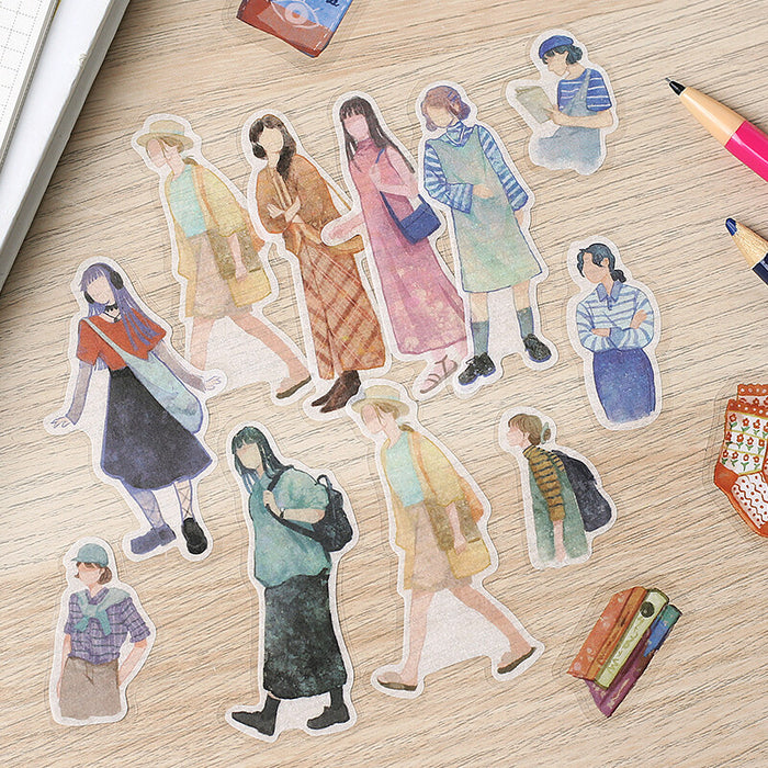 BGM 'Cherie' Coordinate Flake Stickers - Shimokitazawa