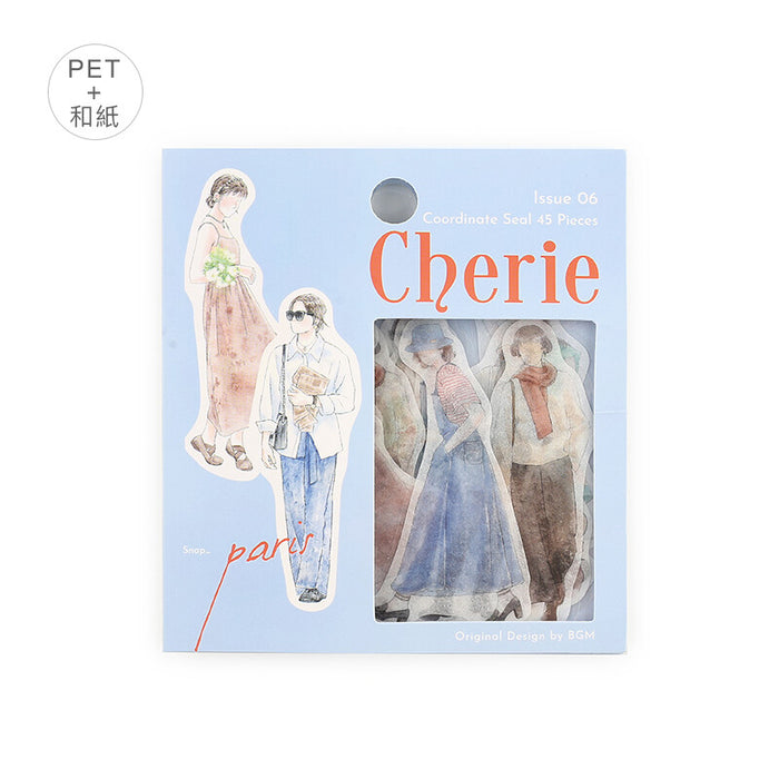BGM 'Cherie' Coordinate Flake Stickers - Paris