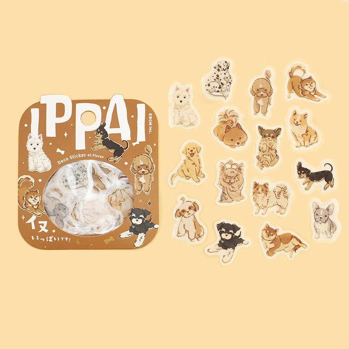 BGM Washi Paper Deco Stickers - Dogs