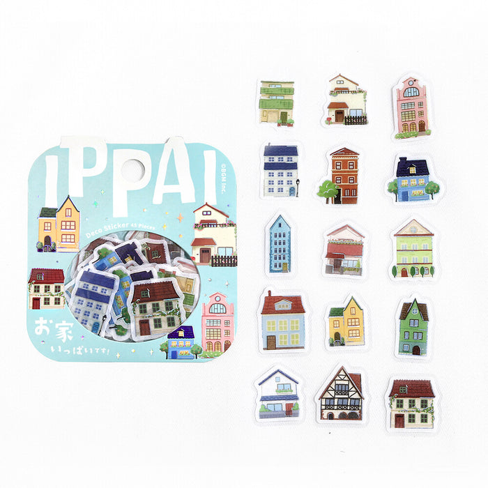 BGM Washi Paper Deco Stickers - Houses