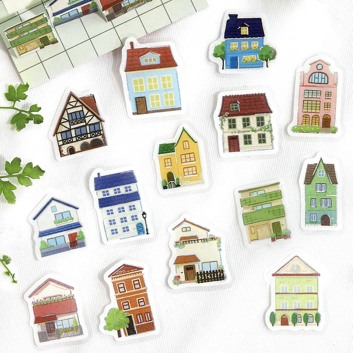 BGM Washi Paper Deco Stickers - Houses