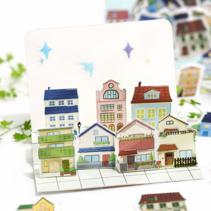 BGM Washi Paper Deco Stickers - Houses