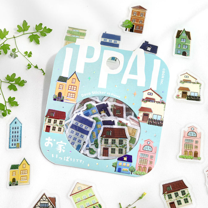 BGM Washi Paper Deco Stickers - Houses