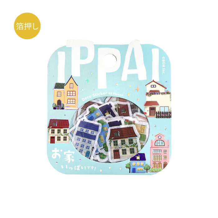 BGM Washi Paper Deco Stickers - Houses