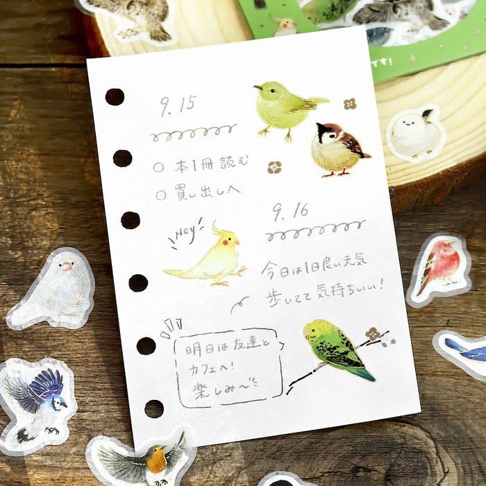 BGM Washi Paper Deco Stickers - Birds