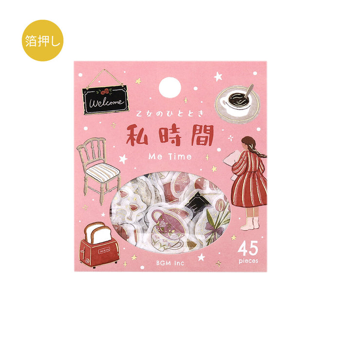 BGM 'Maiden's Moment' Series Washi Paper Deco Stickers - Me Time