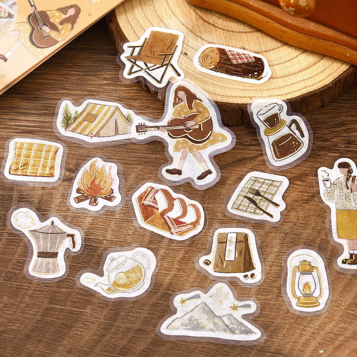 BGM 'Maiden's Moment' Series Washi Paper Deco Stickers - Travel Time