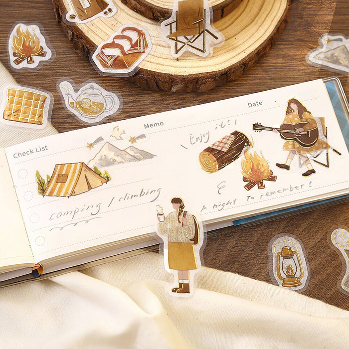 BGM 'Maiden's Moment' Series Washi Paper Deco Stickers - Travel Time