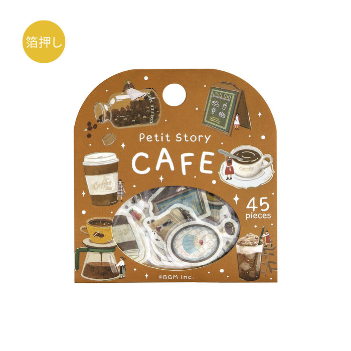 BGM 'Petite Story' Washi Paper Deco Stickers - Cafe