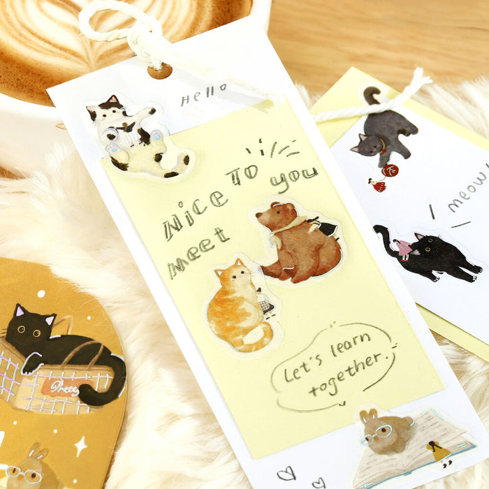 BGM 'Petite Story' Washi Paper Deco Stickers - Animals
