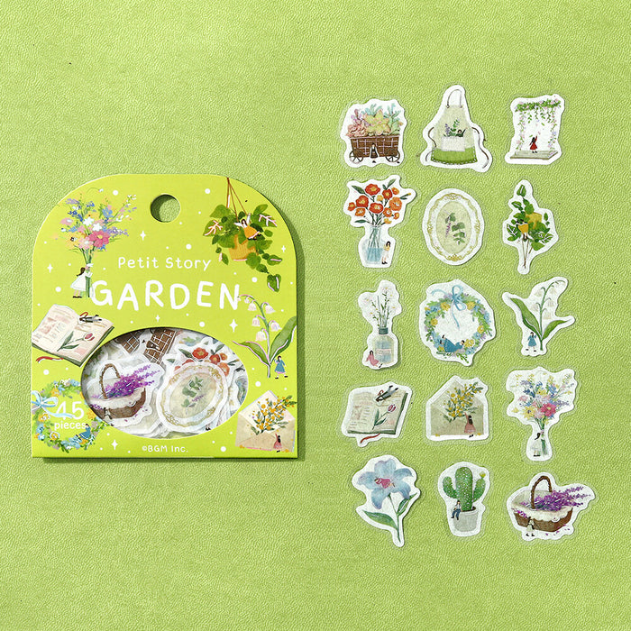 BGM 'Petite Story' Washi Paper Deco Stickers - Gardening