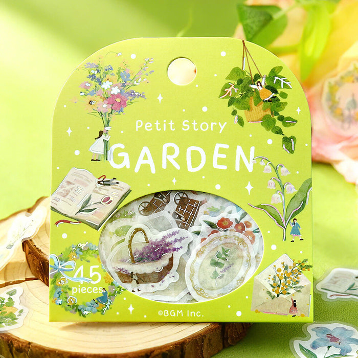BGM 'Petite Story' Washi Paper Deco Stickers - Gardening