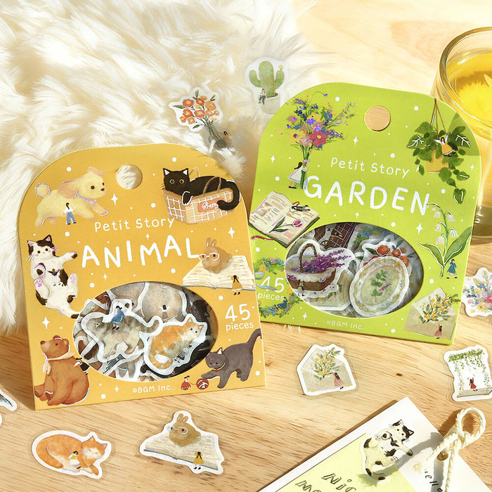 BGM 'Petite Story' Washi Paper Deco Stickers - Gardening
