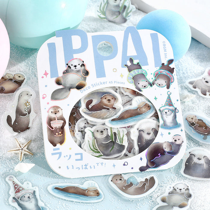 BGM Washi Paper Deco Stickers - Lots of Sea Otters