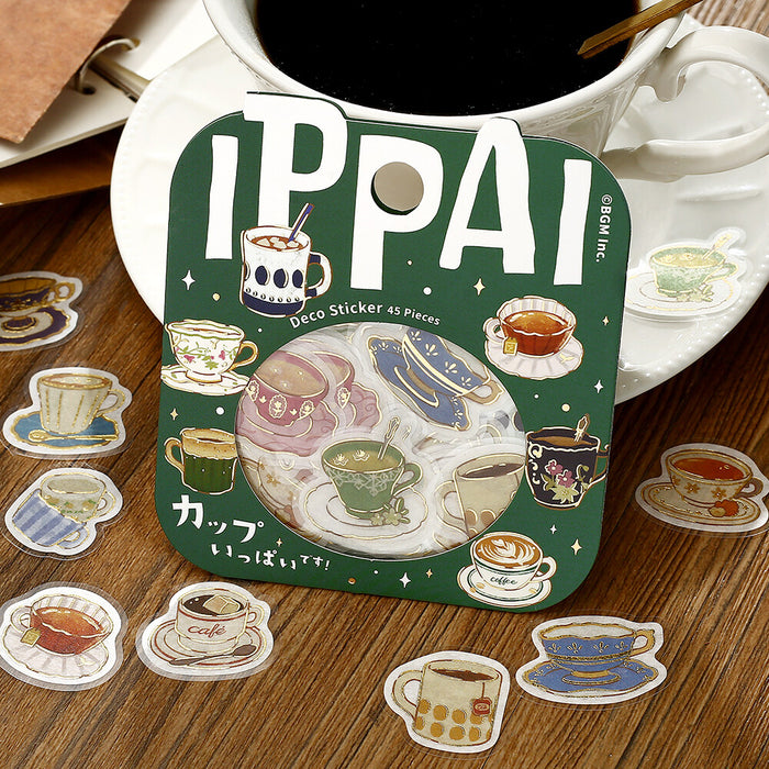 BGM Washi Paper Deco Stickers - Cups are Full