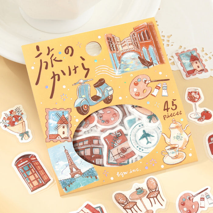 BGM 'Fragments of a Journey' Washi Paper Deco Stickers - To the World