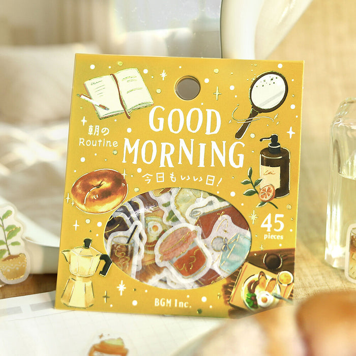 BGM 'Another Great Day' Washi Paper Deco Stickers - Good Morning
