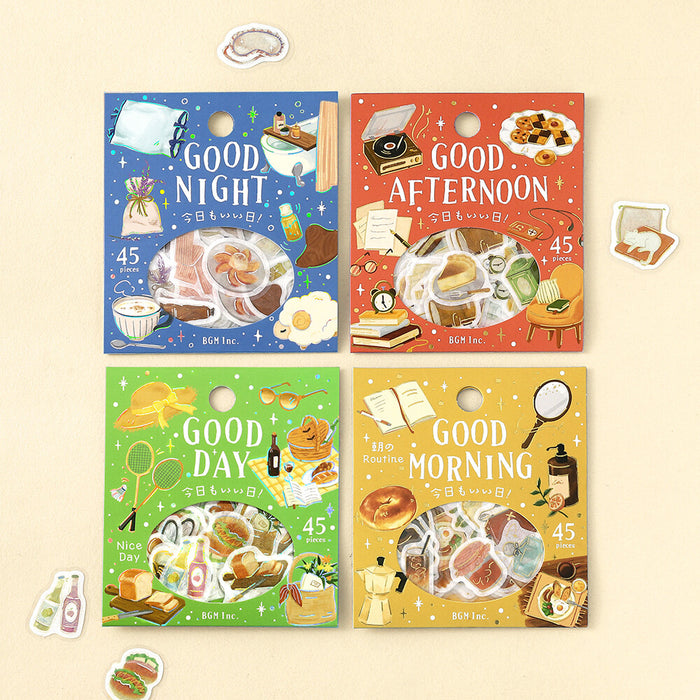 BGM 'Another Great Day' Washi Paper Deco Stickers - Good Morning