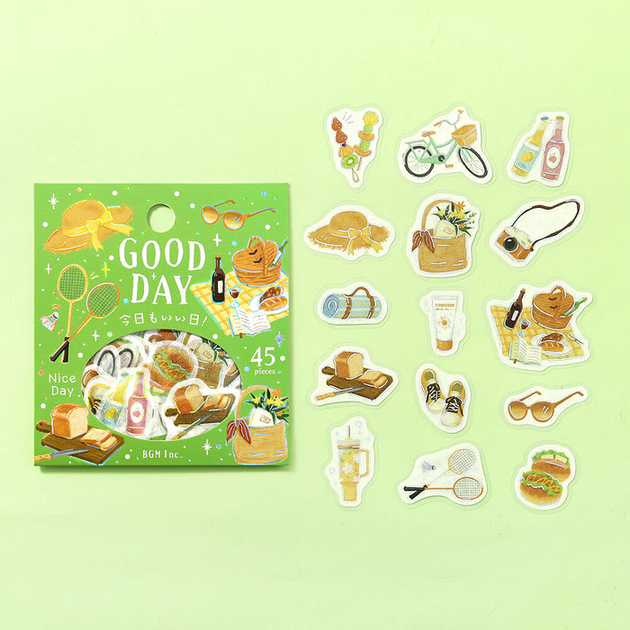 BGM 'Another Great Day' Washi Paper Deco Stickers - Good Day