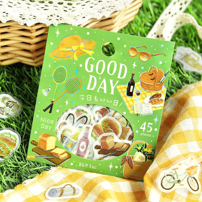 BGM 'Another Great Day' Washi Paper Deco Stickers - Good Day