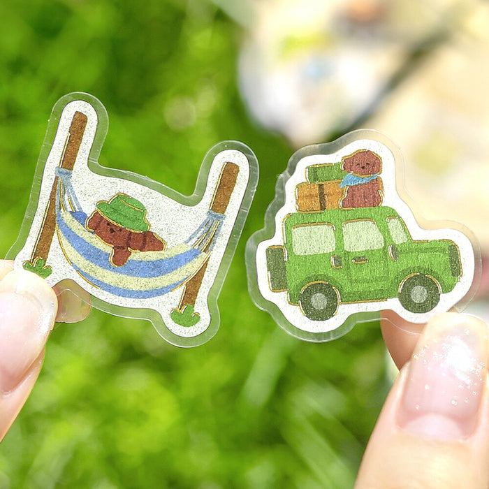 BGM 'Dress-Up Animals' Washi Paper Deco Stickers - Puppy Explorers