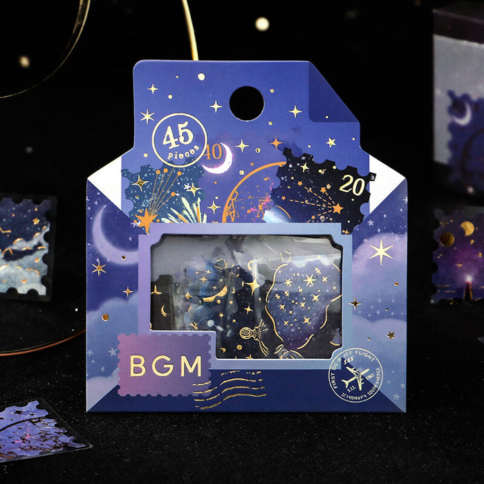 BGM Post Office Flake Stickers - Shooting Star