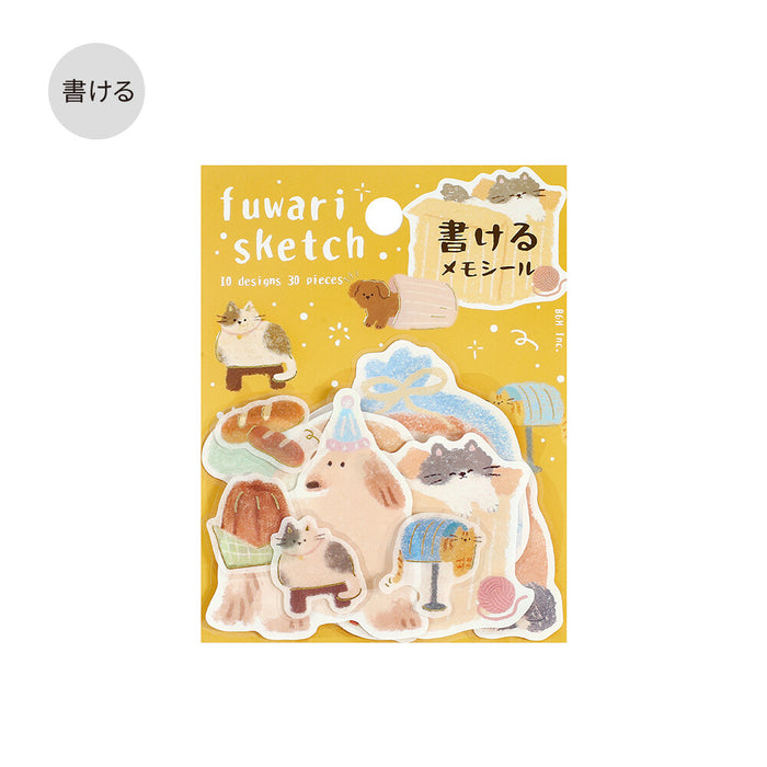 BGM 'Fuwari Sketch' Series Stickers - Yellow