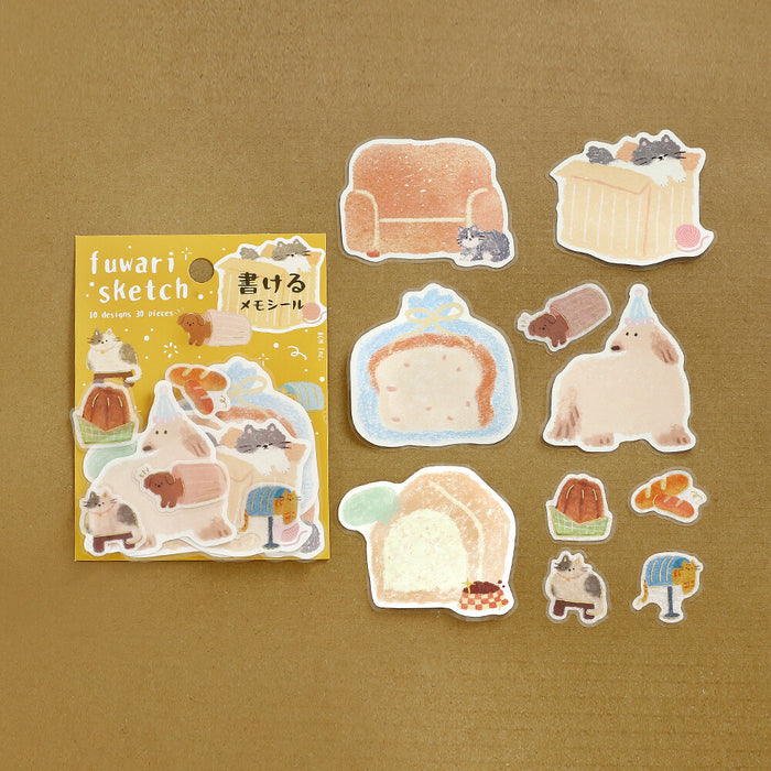 BGM 'Fuwari Sketch' Series Stickers - Yellow