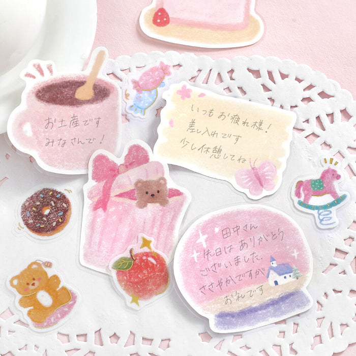 BGM 'Fuwari Sketch' Series Stickers - Pink